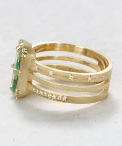 Angelio 1.07 Emerald Ring