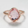 Aphenos Peachy Pink Sapphire Ring