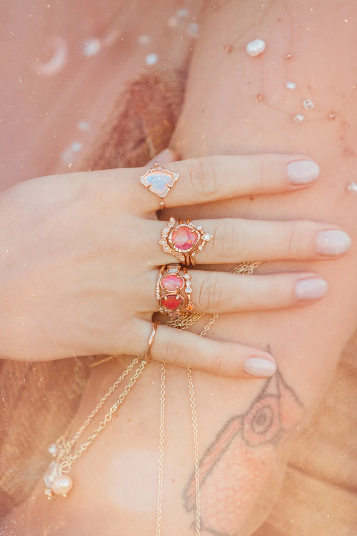 Aphenos Pink Ombre Ring