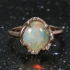 Aphenos Rainbow Effect Multicolor Opal Ring