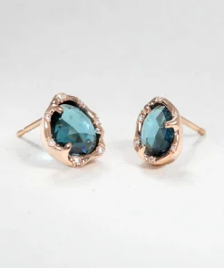 Blue Tourmaline Drop Earrings