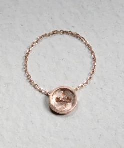 Button Chain Ring