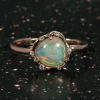 Cosmic Light Gem Magic Flash Opal Ring