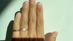 Cosmic Light Gem Magic Flash Opal Ring