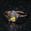 Cosmic Light Lightning Shock Opal Ring