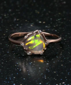 Cosmic Light Lightning Shock Opal Ring