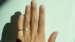 Cosmic Light Pleasing Sundust Opal Ring