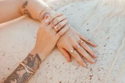 Cosmic Moonstone Light Ring