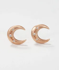 Crescent Disc Earrings