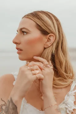 Crescent Disc Earrings