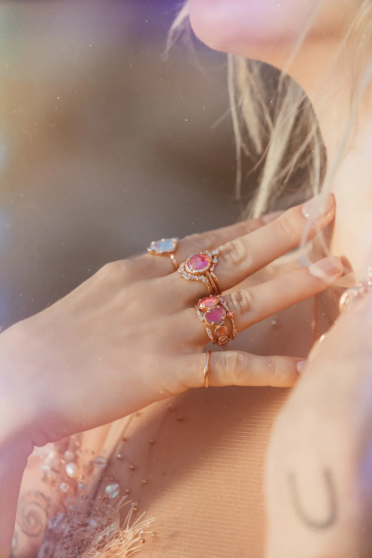 Cuff Chained Ring