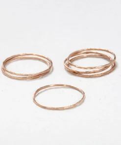 Dainty Hammered Stacking Band