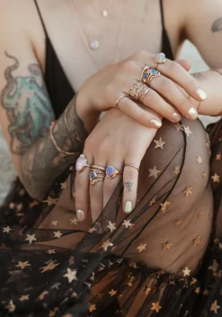 Dainty Hammered Stacking Band