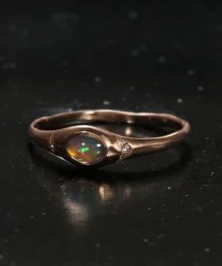 Dew Drop Galactic Crystal Opal Ring