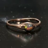 Dew Drop Sunset Flash Opal Ring