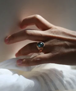 Double Moon Signet Ring