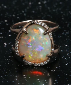 Ethos Multicolor Sparkle Opal Ring