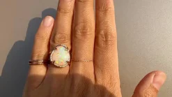 Ethos Multicolor Sparkle Opal Ring