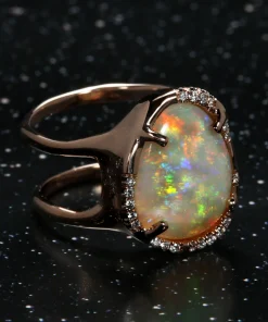 Ethos Multicolor Sparkle Opal Ring