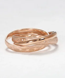 Floating Celestial Diamond Bands