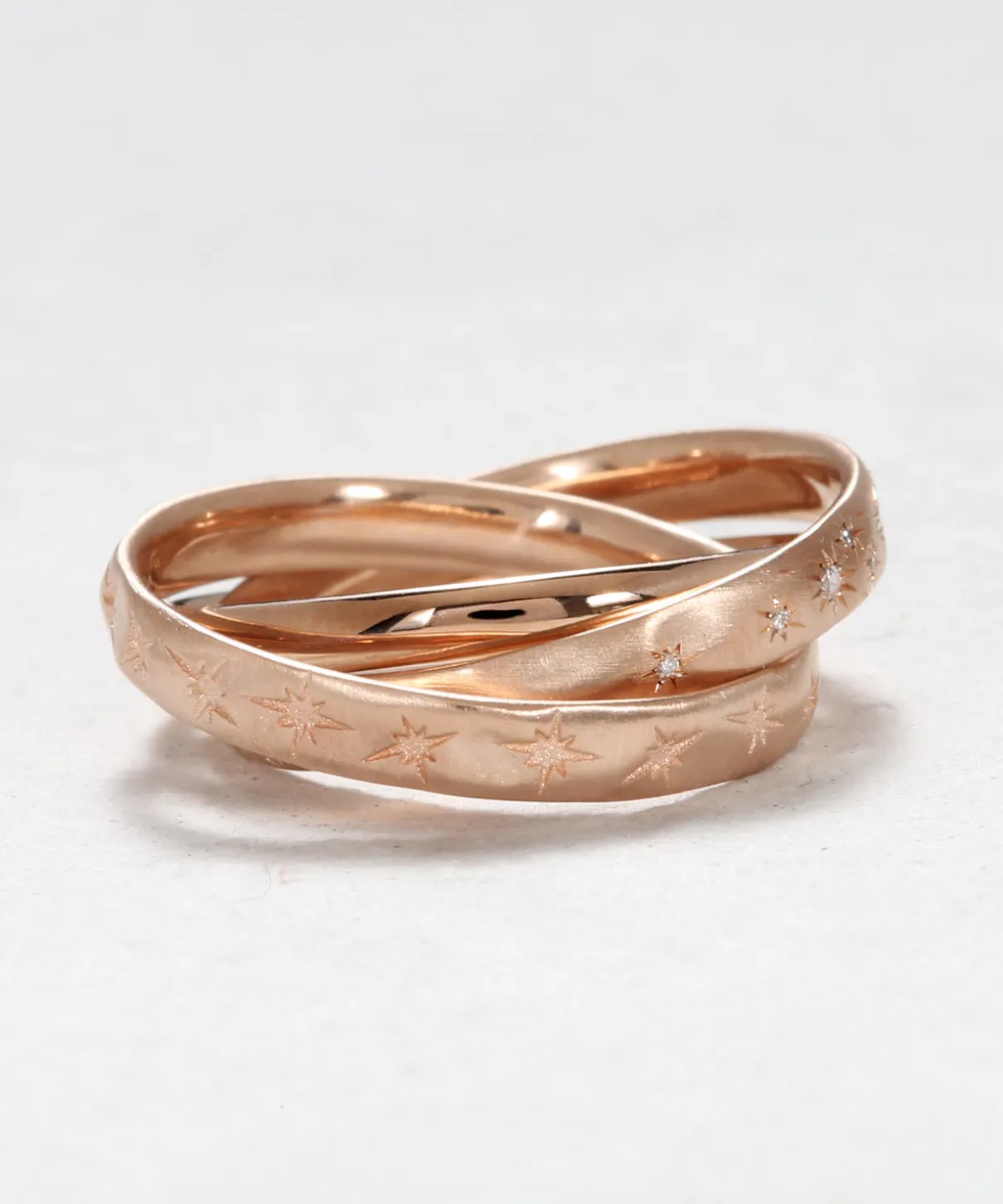 Floating Celestial Diamond Bands