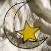 Handmade Moon and Star Stained Glass