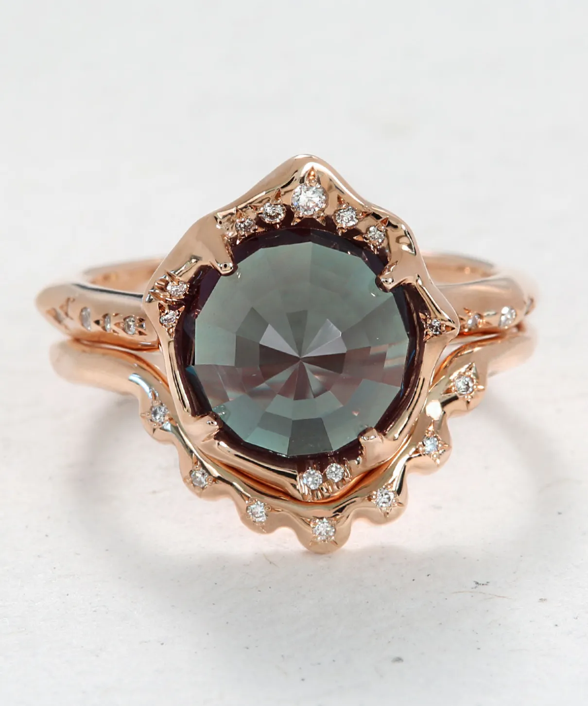 Infinite Love Alexandrite Light and Scallop Stack