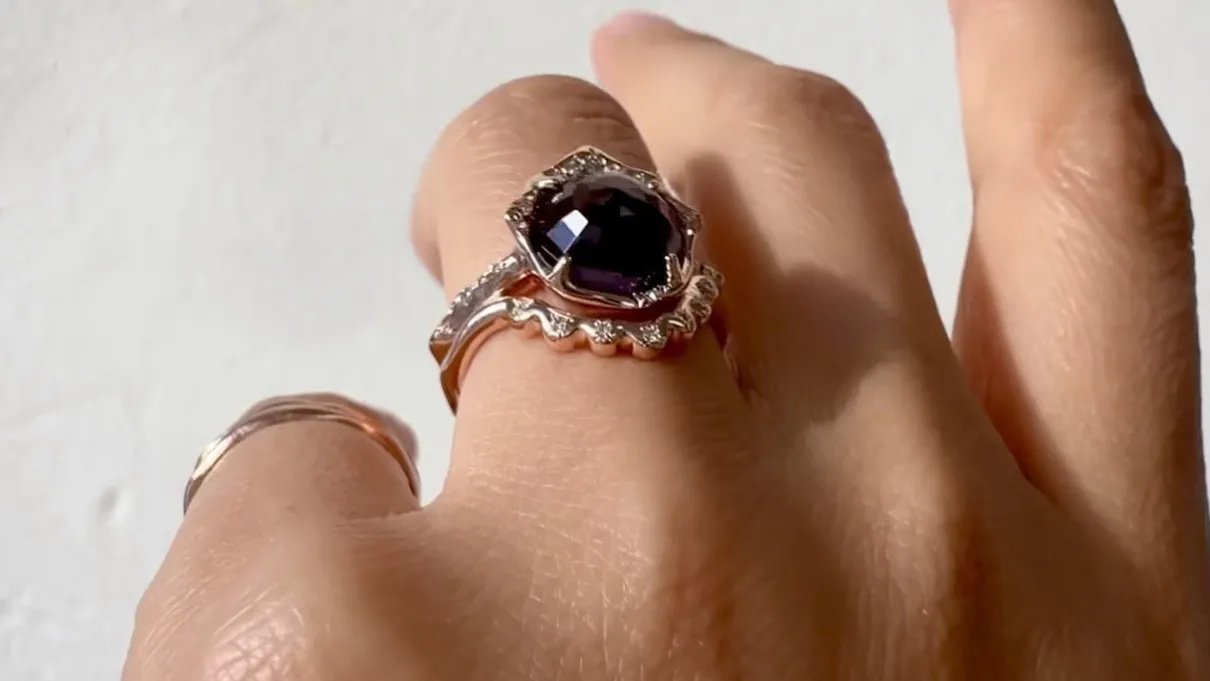 Infinite Love Alexandrite Light and Scallop Stack