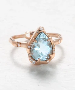 Infinite Love Aquamarine Ring