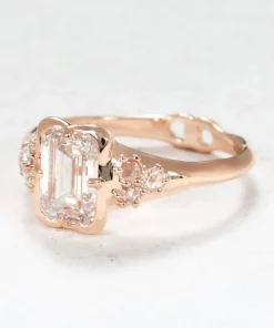 Infinite Love Emerald Diamond Engagement Ring