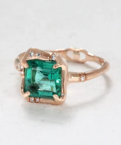 Infinite Love Emerald Engagement Ring