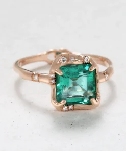 Infinite Love Emerald Engagement Ring