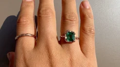 Infinite Love Emerald Engagement Ring