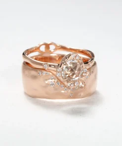 Infinite Love Engagement and Trailing Diamond Stack