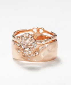 Infinite Love Engagement and Trailing Diamond Stack