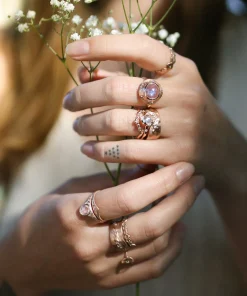Infinite Love Engagement and Trailing Diamond Stack