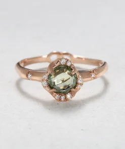 Infinite Love Green Sapphire Ring