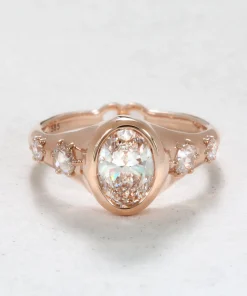 Infinite Love Oval Diamond Engagement Ring