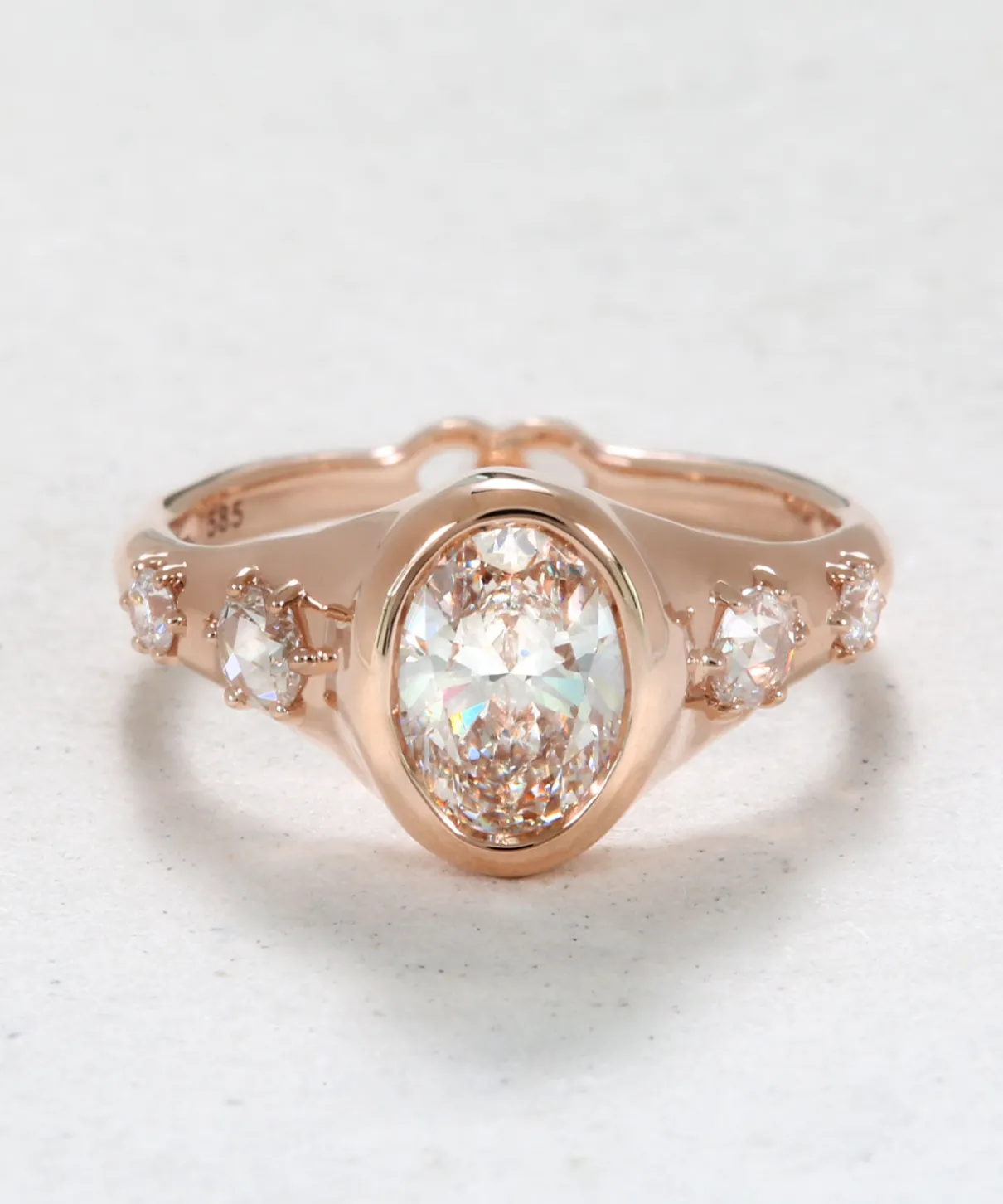 Infinite Love Oval Diamond Engagement Ring