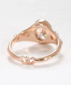 Infinite Love Oval Diamond Engagement Ring