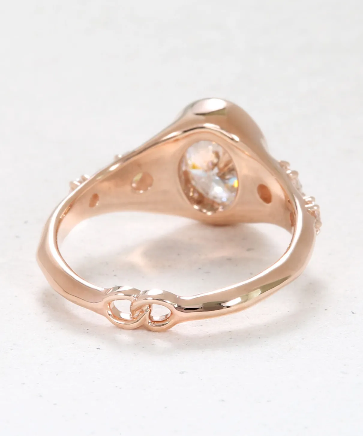 Infinite Love Oval Diamond Engagement Ring
