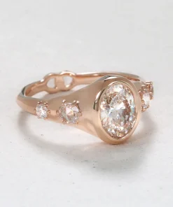 Infinite Love Oval Diamond Engagement Ring