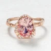 Infinite Love Peachy Pink Sapphire Ring
