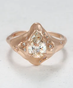 Infinite Love Pear Shape Diamond Engagement Ring