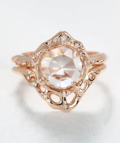 Infinite Love Rose Cut Diamond and Light Language Stack