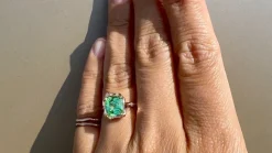 Infinite Love Teal Sapphire Engagement Ring
