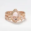 Isadora the Amor and Rose Cut Diamond Eternity Stack
