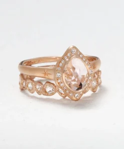 Isadora the Amor and Rose Cut Diamond Eternity Stack