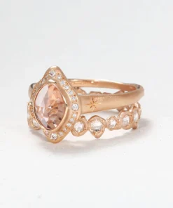 Isadora the Amor and Rose Cut Diamond Eternity Stack