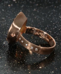 Marvolo Blinding Floral Sunset Flash Opal Ring